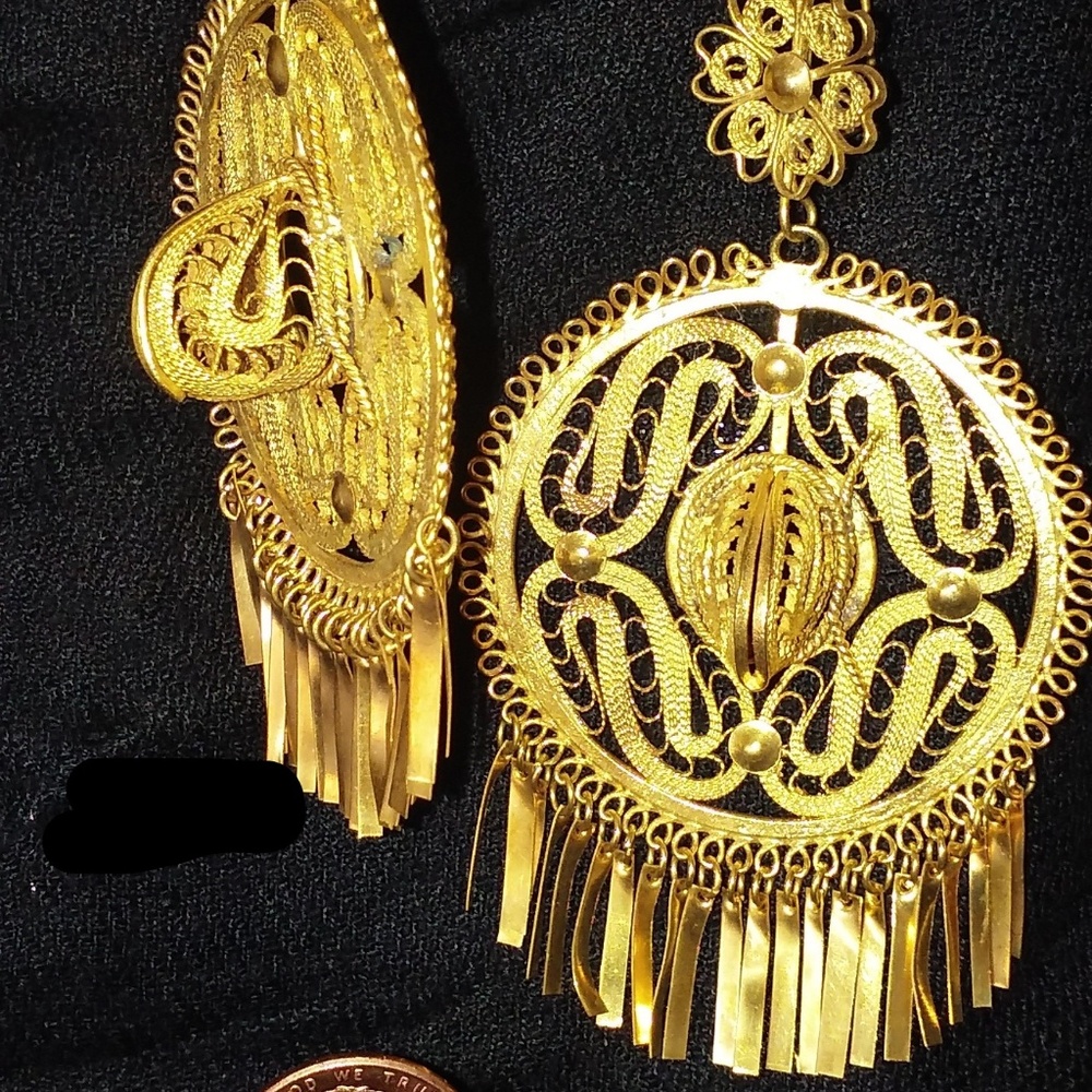 Traditional handmade vintage chandelier earrings